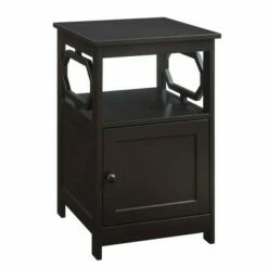 Omega End Table with Cabinet - Breighton Home Espresso -Side Tables Sales unnamed file 5897