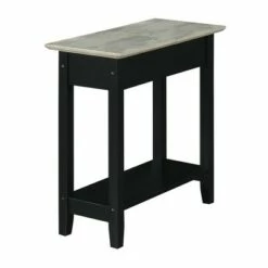 American Heritage Flip Top End Table with Charging Station and Shelf - Breighton Home Faux Birch/black -Side Tables Sales unnamed file 5927