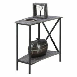 Breighton Home Johar Furniture Tucson Wedge End Table Black