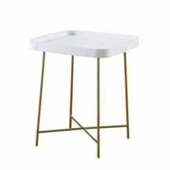 Lunar End Table - Breighton Home White/gold 13 Lunar End Table - Breighton Home White/gold -Side Tables Sales unnamed file 5985