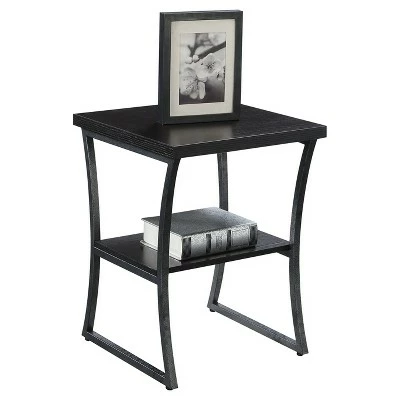Breighton Home X Calibur End Table - Convenience Concepts Espresso/slate Gray 4 Breighton Home X Calibur End Table - Convenience Concepts Espresso/slate Gray - Image 2