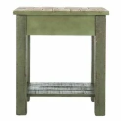 Alfred End Table with Storage Drawer - Antique Green - Safavieh 14 Alfred End Table with Storage Drawer - Antique Green - Safavieh -Side Tables Sales unnamed file 6028