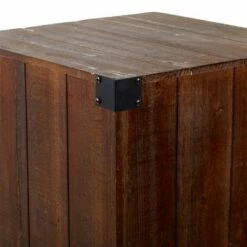 Olivia & May Set of 5 Farmhouse Wood Pedestal Tables Brown - Olivia & May 12 Olivia & May Set of 5 Farmhouse Wood Pedestal Tables Brown - Olivia & May -Side Tables Sales unnamed file 604