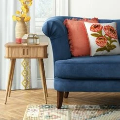 Adelpha End Table with Sliding Storage Natural - Opalhouse™