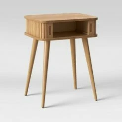Adelpha End Table with Sliding Storage Natural - Opalhouse™ -Side Tables Sales unnamed file 6046