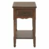 Wood Square Beveled Edge End Table Chestnut - Olivia & May