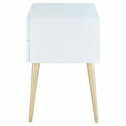 End Table White Gold - Acme Furniture -Side Tables Sales unnamed file 6099