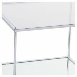 Benton Glam Mirrored End Table - Chrome - Aiden Lane -Side Tables Sales unnamed file 6123