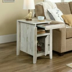 Dakota Pass End Table White Plank - Sauder -Side Tables Sales unnamed file 6144