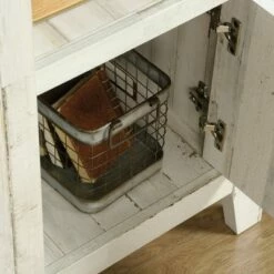 Dakota Pass End Table White Plank - Sauder -Side Tables Sales unnamed file 6149