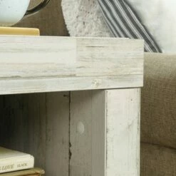 Dakota Pass End Table White Plank - Sauder -Side Tables Sales unnamed file 6152