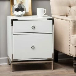 Bansollo End Table - Mirrored - Christopher Knight Home