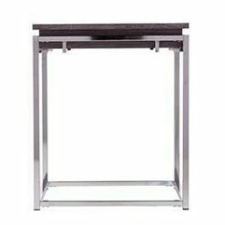 Lallstin Square End Table Silver - Aiden Lane
