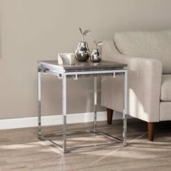 Lallstin Square End Table Silver - Aiden Lane 9 Lallstin Square End Table Silver - Aiden Lane -Side Tables Sales unnamed file 6183