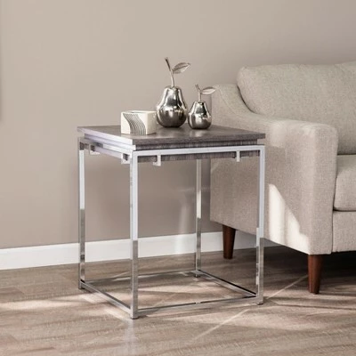 Lallstin Square End Table Silver - Aiden Lane 6 Lallstin Square End Table Silver - Aiden Lane - Image 4