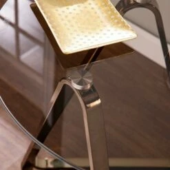 Tainbin Round End Table Champagne - Aiden Lane -Side Tables Sales unnamed file 6209