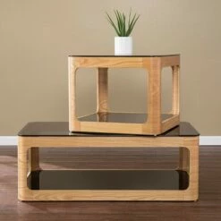 Gebsdon Two-Tier End Table Natural - Aiden Lane -Side Tables Sales unnamed file 6231