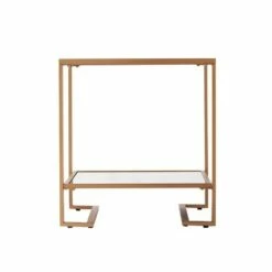 Horzen Square Glass Top End Table Gold - Aiden Lane -Side Tables Sales unnamed file 6251