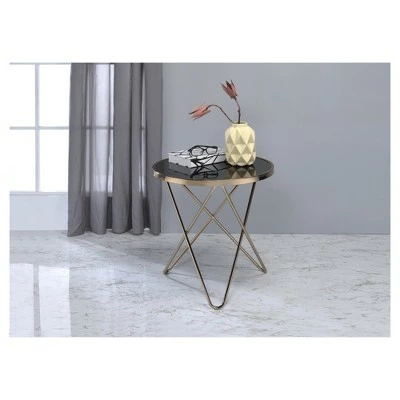 End Table Black Champagne - Acme Furniture 3 End Table Black Champagne - Acme Furniture