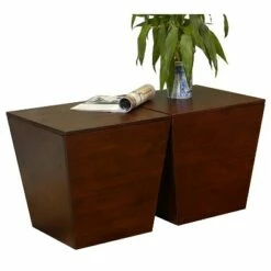 Mesa Storage Cube, End Table - Antique Walnut - Winsome -Side Tables Sales unnamed file 6273