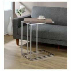 End Table Oak Chrome - Acme Furniture -Side Tables Sales unnamed file 6293