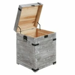 Laredo Storage Trunk End Table Weathered Gray - Breighton Home -Side Tables Sales unnamed file 6297