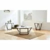 Corvus Marble Top End Table White - Steve Silver Co.