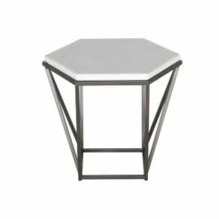 Corvus Marble Top End Table White - Steve Silver Co. -Side Tables Sales unnamed file 6329