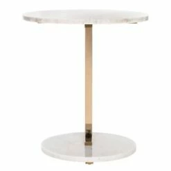 Aphrodite Marble End Table Gold - Safavieh -Side Tables Sales unnamed file 6332