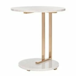 Aphrodite Marble End Table Gold - Safavieh -Side Tables Sales unnamed file 6333