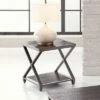 Alex End Table Gray Oak Finish - Steve Silver Co.