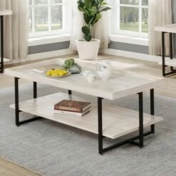 Grislare Coffee and End Table Set Antique White - HOMES: Inside + Out -Side Tables Sales unnamed file 636