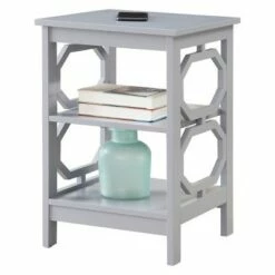 Omega End Table Gray - Breighton Home -Side Tables Sales unnamed file 6364