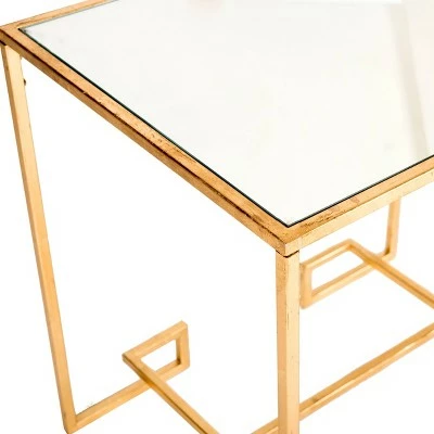 Seamus End Table - Gold with Mirror - Safavieh 5 Seamus End Table - Gold with Mirror - Safavieh - Image 3