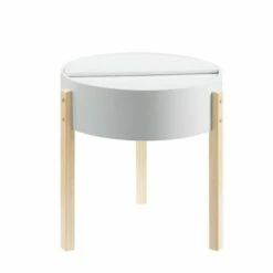 Bodfish End Table White/Natural - Acme Furniture