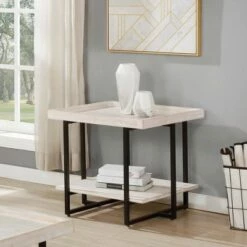 Grislare Coffee and End Table Set Antique White - HOMES: Inside + Out -Side Tables Sales unnamed file 638
