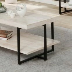 Grislare Coffee and End Table Set Antique White - HOMES: Inside + Out -Side Tables Sales unnamed file 639