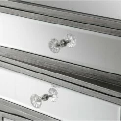 Gold Coast J Daniels 4 Drawer End Table Antique Silver/Mirror - Breighton Home -Side Tables Sales unnamed file 6400