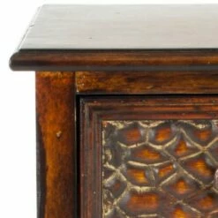 Ernest End Table With Storage Drawer - Dark Brown - Safavieh -Side Tables Sales unnamed file 6428
