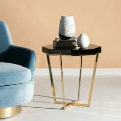 End Table Gold Black - Safavieh 14 End Table Gold Black - Safavieh -Side Tables Sales unnamed file 6436