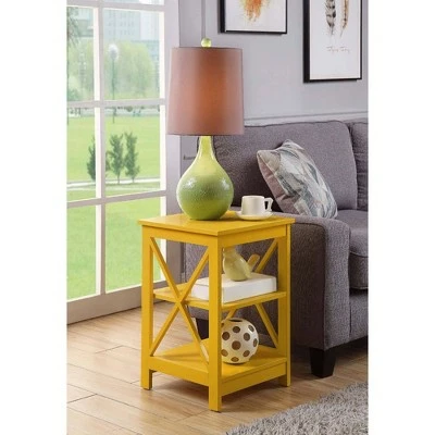 Oxford End Table Yellow - Breighton Home 3 Oxford End Table Yellow - Breighton Home