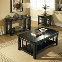 Steve Silver Co. Cassidy End Table Black - Steve Silver