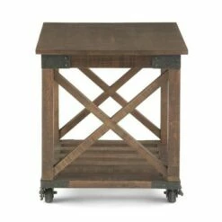 20" Barrie End Table Distressed Dark Brown - WyndenHall -Side Tables Sales unnamed file 6479