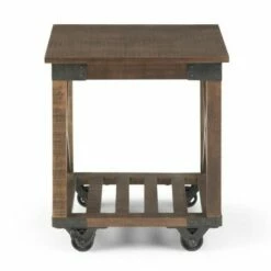 20" Barrie End Table Distressed Dark Brown - WyndenHall -Side Tables Sales unnamed file 6480