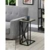 Tucson C End Table Faux Birch/Black - Breighton Home