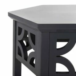 Connr Hexagon End Table - Safavieh Dark Gray -Side Tables Sales unnamed file 6515