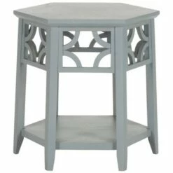 Connr Hexagon End Table - Safavieh Dark Gray -Side Tables Sales unnamed file 6518