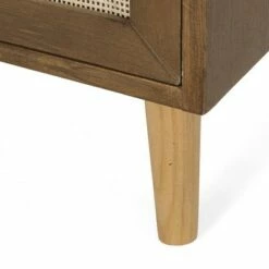 Boyes Contemporary End Table with Hutch Walnut/Natural/Antique Gold - Christopher Knight Home -Side Tables Sales unnamed file 6527