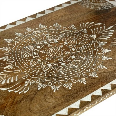 Sids Handcrafted Boho 3 Drawer Mango Wood End Table Natural - Christopher Knight Home 9 Sids Handcrafted Boho 3 Drawer Mango Wood End Table Natural - Christopher Knight Home - Image 7