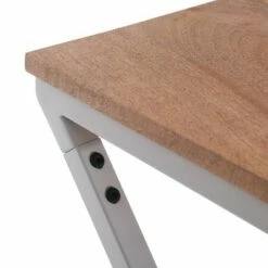 Mccravy Handcrafted Boho Z Shaped End Table Natural/White - Christopher Knight Home -Side Tables Sales unnamed file 6589